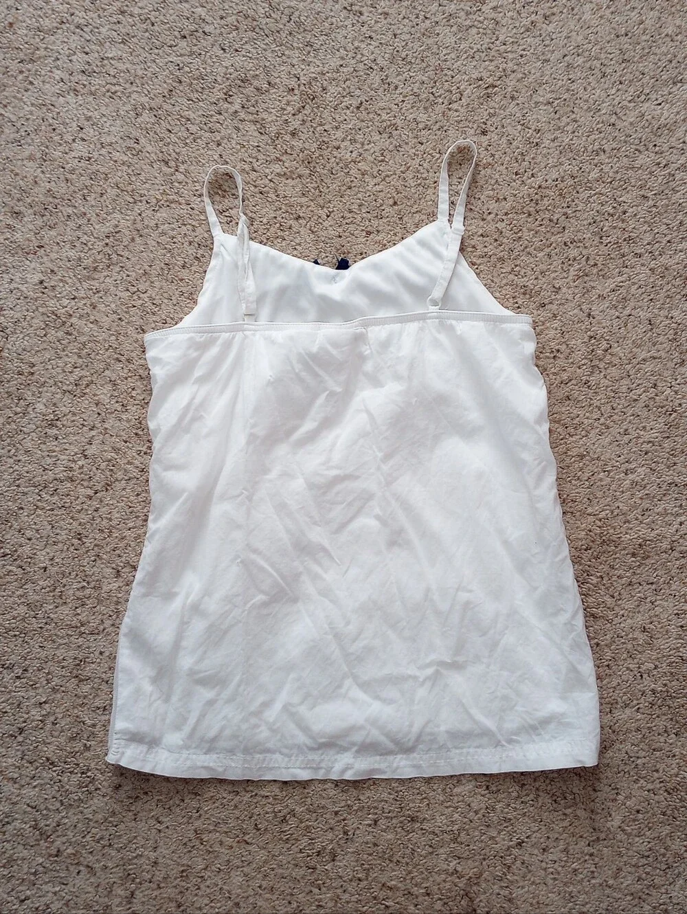 Y2K Mary-Kate And Ashley White Tank Top Bohemian Summer Hippie Boho